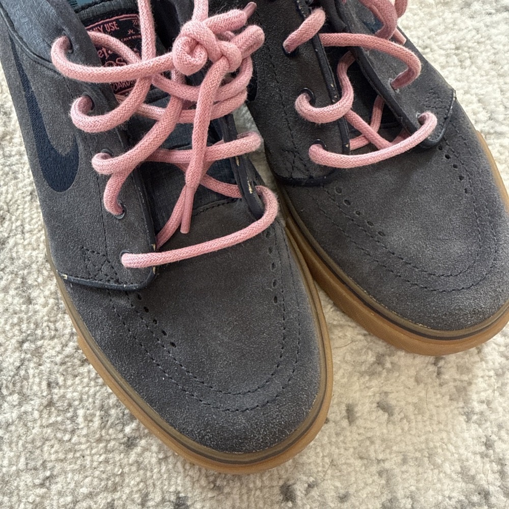 Nike SB Zoom Stefan Janoski Skate Shoes US 7 / 5Y Gray Pink ($192) Excellent - Picture 3 of 6